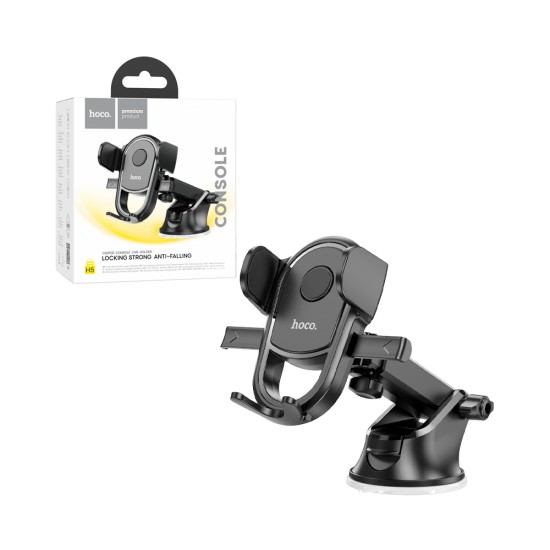 Hoco H5 Integrity One-Key Car Mount Black